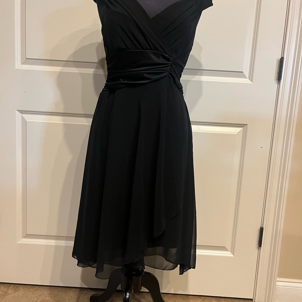 Chic Asymmetrical Black Dress
